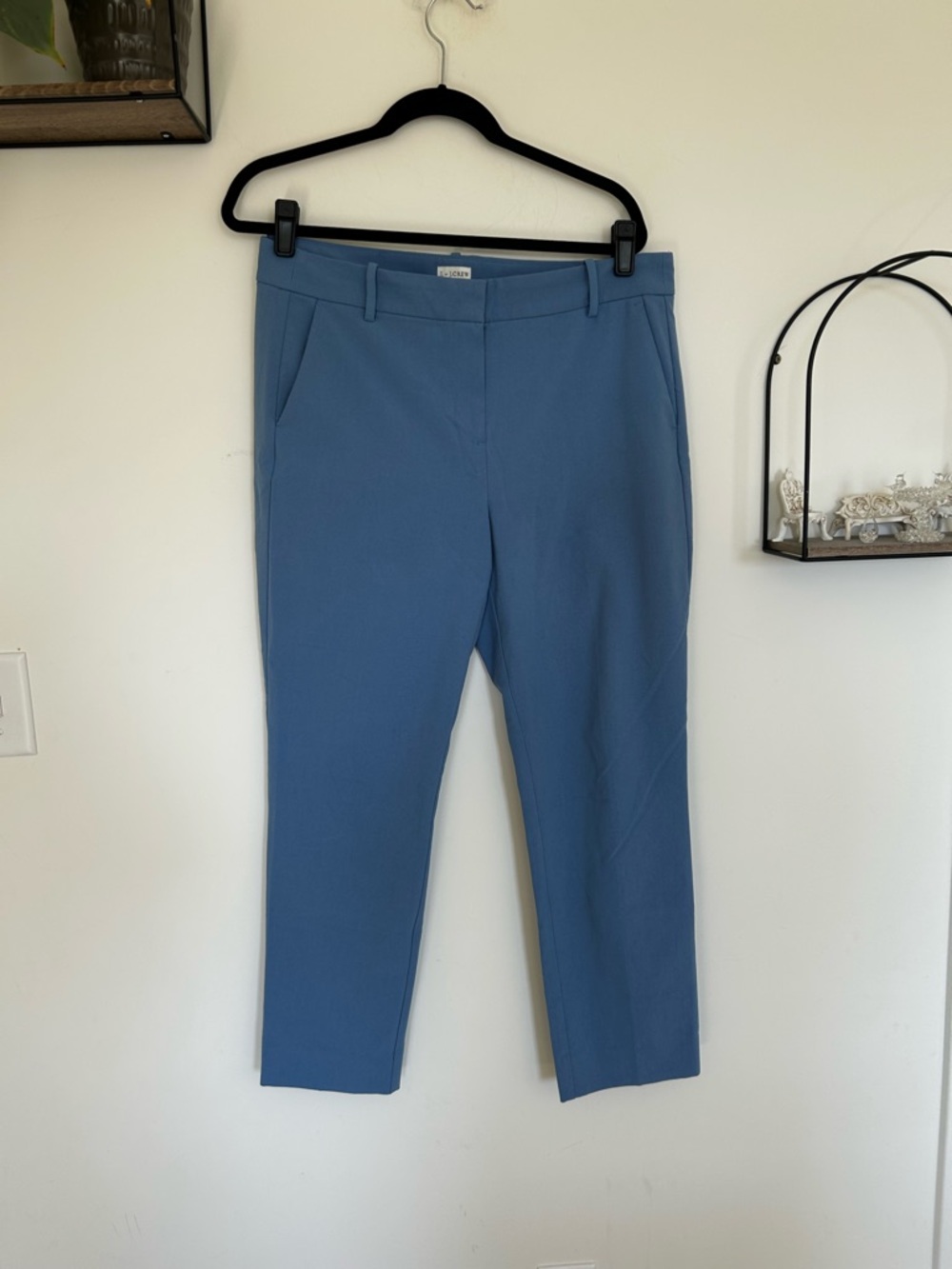 St. John Collection Blue Straight-Leg Women's Pants